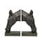 7.75" Antique Brass Horse Bookend Set by Ashland®